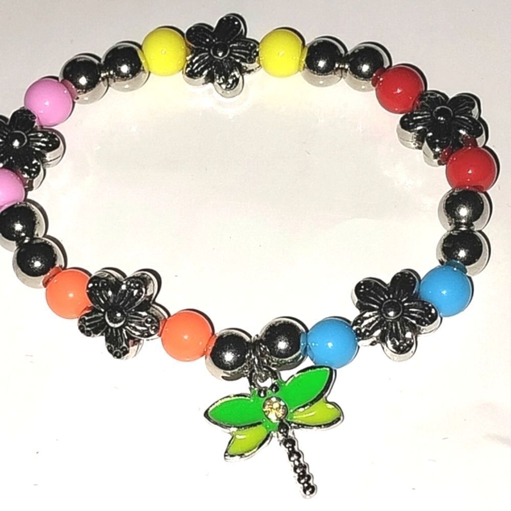 Super cute girls Dragonfly pendant bracelet - Picture 1 of 8